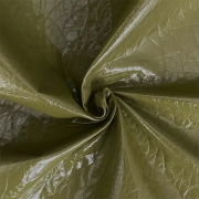Изображение Кожа искусственная лаке, оливковая