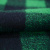 Изображение Трикотаж неопрен с шерстью, черно-зеленая клетка