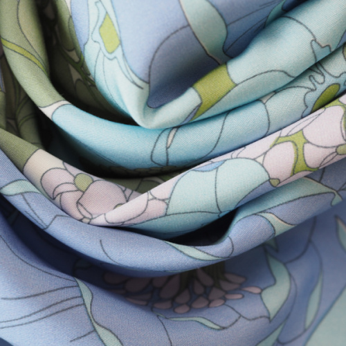 Изображение Плательная ткань, вискоза и хлопок, цветы, дизайн MAX MARA