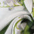 Изображение Плательная ткань, вискоза атласная, ландыши на белом, дизайн ALTAMODA