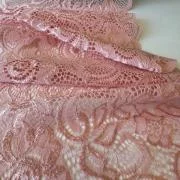 Изображение Кружево стретч, ветка с цветами, 18 см, розовый