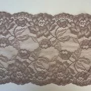 Изображение Кружево стретч, тюльпаны, 18 см, капучино