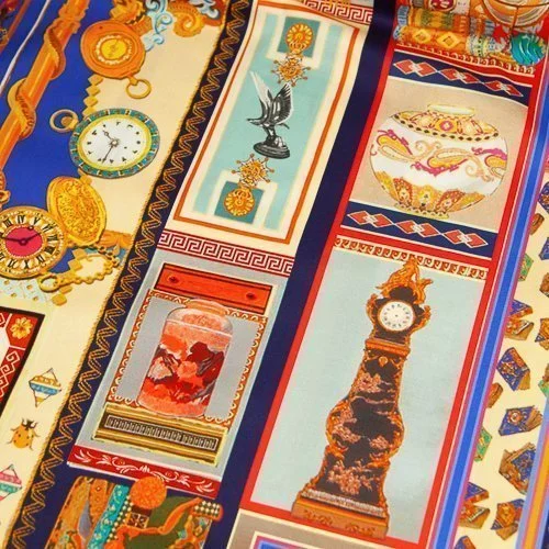 Изображение Хлопок, сатин стрейч,черепа, драгоценности, разноцветный, дизайн D&G