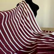 Изображение Крепдешин шелковый натуральный, полоска деграде