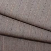 Изображение Костюмная ткань бежевая, шерсть, полоска