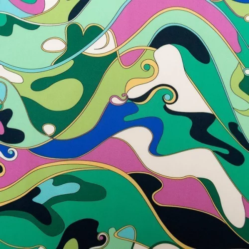 Изображение Крепдешин завитки, дизайн EMILIO PUCCI