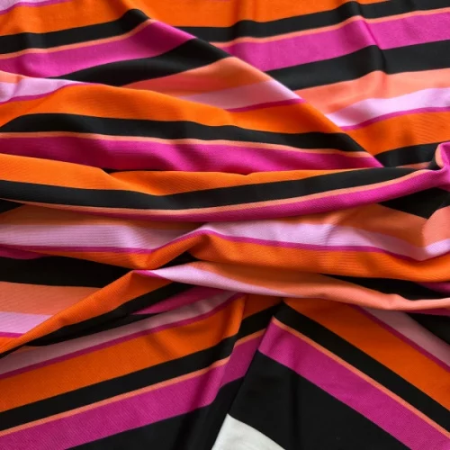 Изображение Трикотаж, вискоза, стретч, яркие полоски, дизайн EMILIO PUCCI