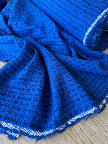 Изображение Твид шанель темно-синий, полосы, дизайн MAX MARA
