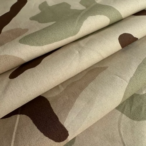 Изображение Хлопок стретч камуфляж, хаки