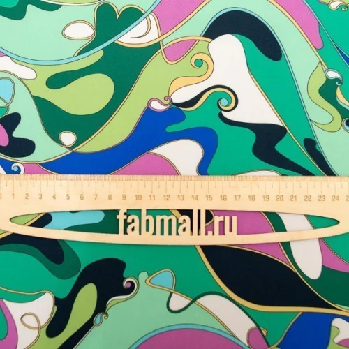 Изображение Крепдешин завитки, дизайн EMILIO PUCCI