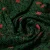 Изображение Шифон шелковый жаккардовый, ветви на черном, дизайн GUCCI