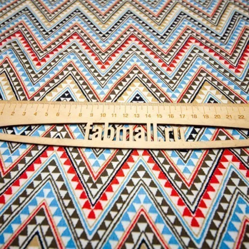 Изображение Плательная ткань зигзаги, дизайн ETRO