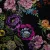Купить Шелк цветы на черном, дизайн GUCCI в Интернет-Магазине Изображение Шелк цветы на черном, дизайн GUCCI
