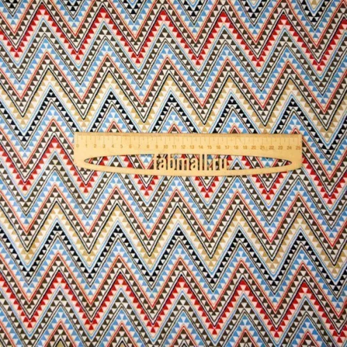 Изображение Плательная ткань зигзаги, дизайн ETRO