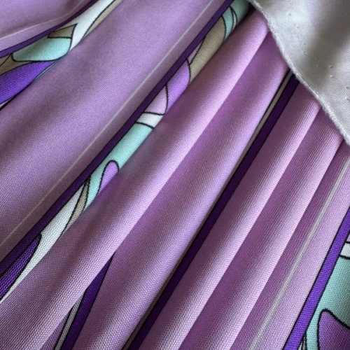 Изображение Трикотаж, вискоза, стретч, розовый с полоской, дизайн EMILIO PUCCI
