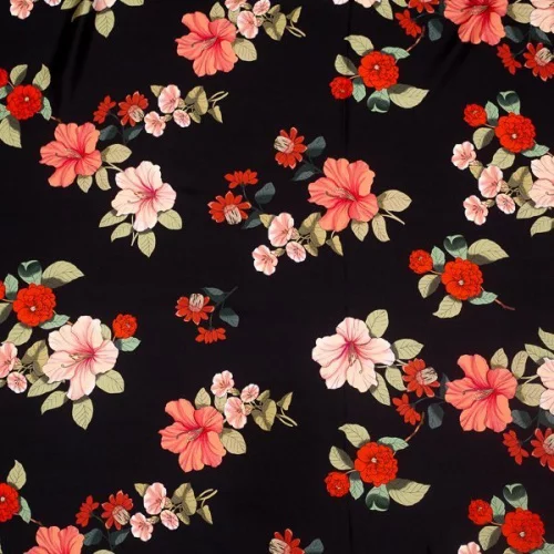 Изображение Шелк твил, лилии и полосы, дизайн GUCCI