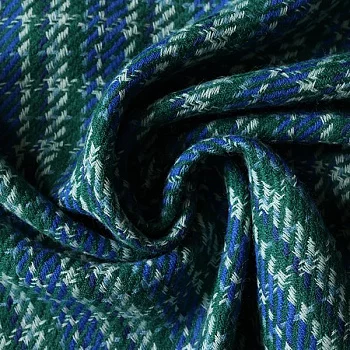 Изображение Твид двусторонний, клетка, трава, дизайн MAX MARA