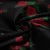 Купить Тафта черная с красными цветами в Интернет-Магазине Изображение Тафта черная с красными цветами