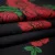 Купить Тафта черная с красными цветами в Интернет-Магазине Изображение Тафта черная с красными цветами
