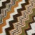 Изображение Трикотаж зигзаги, коричневый, горчица, дизайн MISSONI