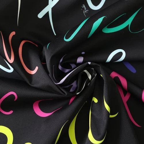 Изображение Сатин стрейч подписной, дизайн EMILIO PUCCI