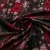 Изображение Тафта, ацетат, красные цветы, дизайн CELINE