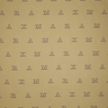 Изображение Хлопок бежевый с буквами, дизайн MAX MARA