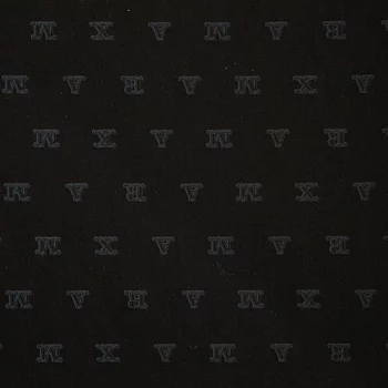 Изображение Хлопок черный с буквами, дизайн MAX MARA
