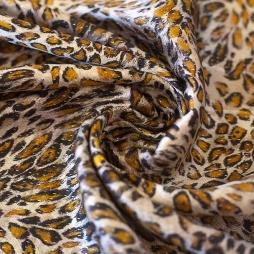 Изображение Шелк с люрексом, леопард, дизайн D&G