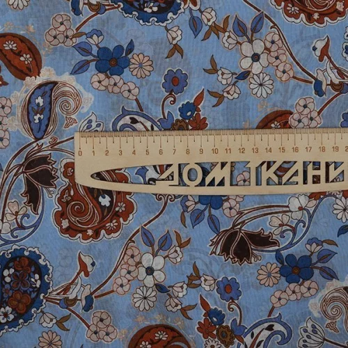 Изображение Батист, огурцы на голубом