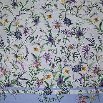 Изображение Шелк стрейч купон, цветы