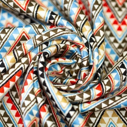 Изображение Плательная ткань зигзаги, дизайн ETRO