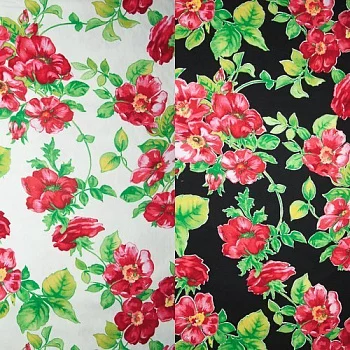 Изображение Хлопок стрейч, шиповник, 2 цвета