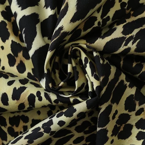 Изображение Хлопок стрейч, леопард, дизайн ROBERTO CAVALLI
