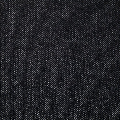 Изображение Шерсть костюмная елочка, черно-серый