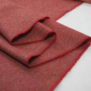 Изображение Костюмная ткань красно-бежевая, ёлочка, стретч