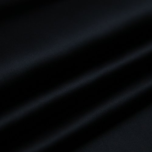 Изображение Атлас стрейч, вискоза, однотонный черный