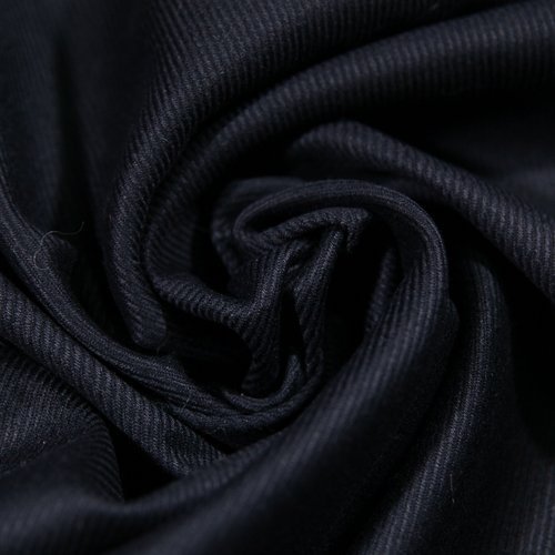 Изображение Пальтовая шерстяная ткань, диагональ, черный