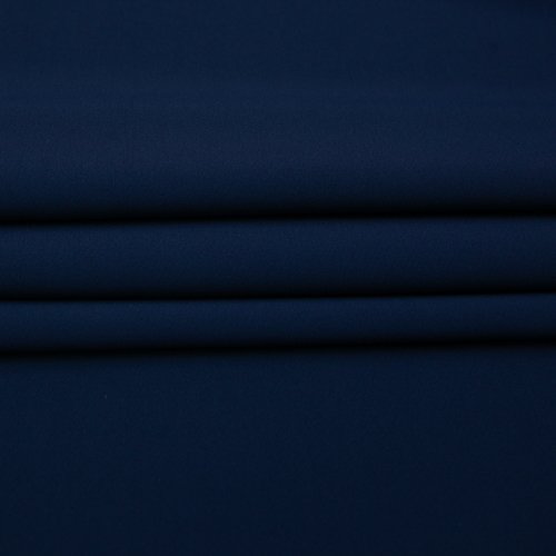 Изображение Костюмная ткань стрейч, вискоза, однотонный синий