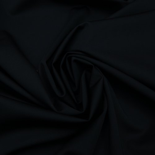 Изображение Плательно-костюмная ткань стрейч, вискоза, однотонная черная