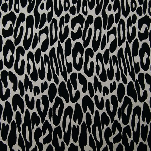 Изображение Жаккард, черно-молочный рисунок леопард