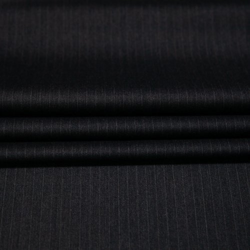 Изображение Костюмная ткань шерсть, полоска, темно-серый