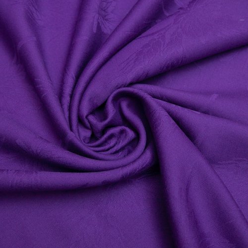 Костюмная ткань плотная однотонная шерстяная, фиолетовая,  дизайн MAX MARA