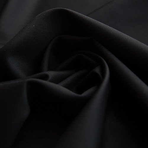 Изображение Костюмная ткань премиум Giuseppe Botto, с шелком, черный