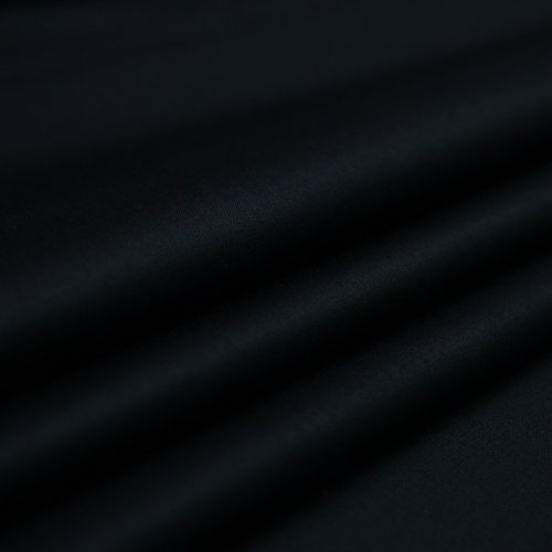 Изображение Костюмная шерстяная ткань, с шелком, черная