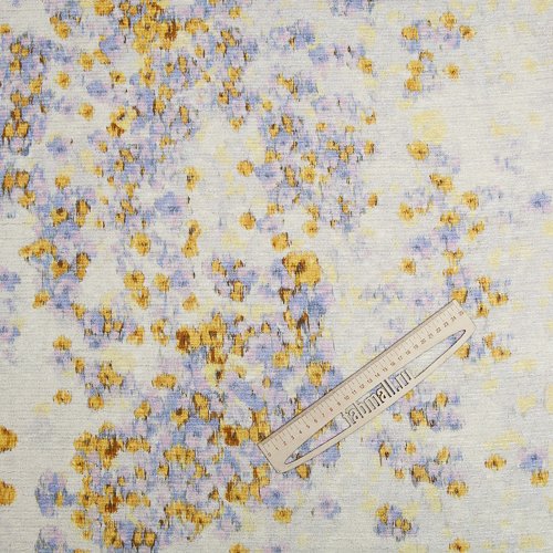 Изображение Твид шанель, цветы акварелью, вискоза и хлопок, дизайн GIAMBATTISTA VALLI