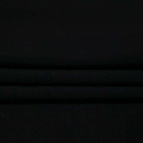 Изображение Костюмная ткань шерсть стрейч, черный