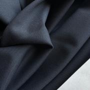 Изображение Костюмная ткань, шерсть, стретч, темно-синяя, дизайн PRADA