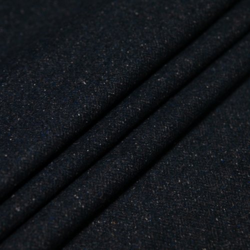 Изображение Твид шанель, пальтово-костюмный, темно-синий