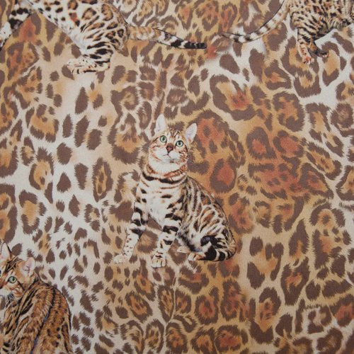 Изображение Замша искусственная, леопардовая кошка